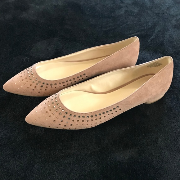 nine west tan flats